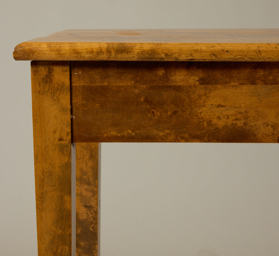 PRIMITIVE SIDE TABLE IN PATINATED WOOD