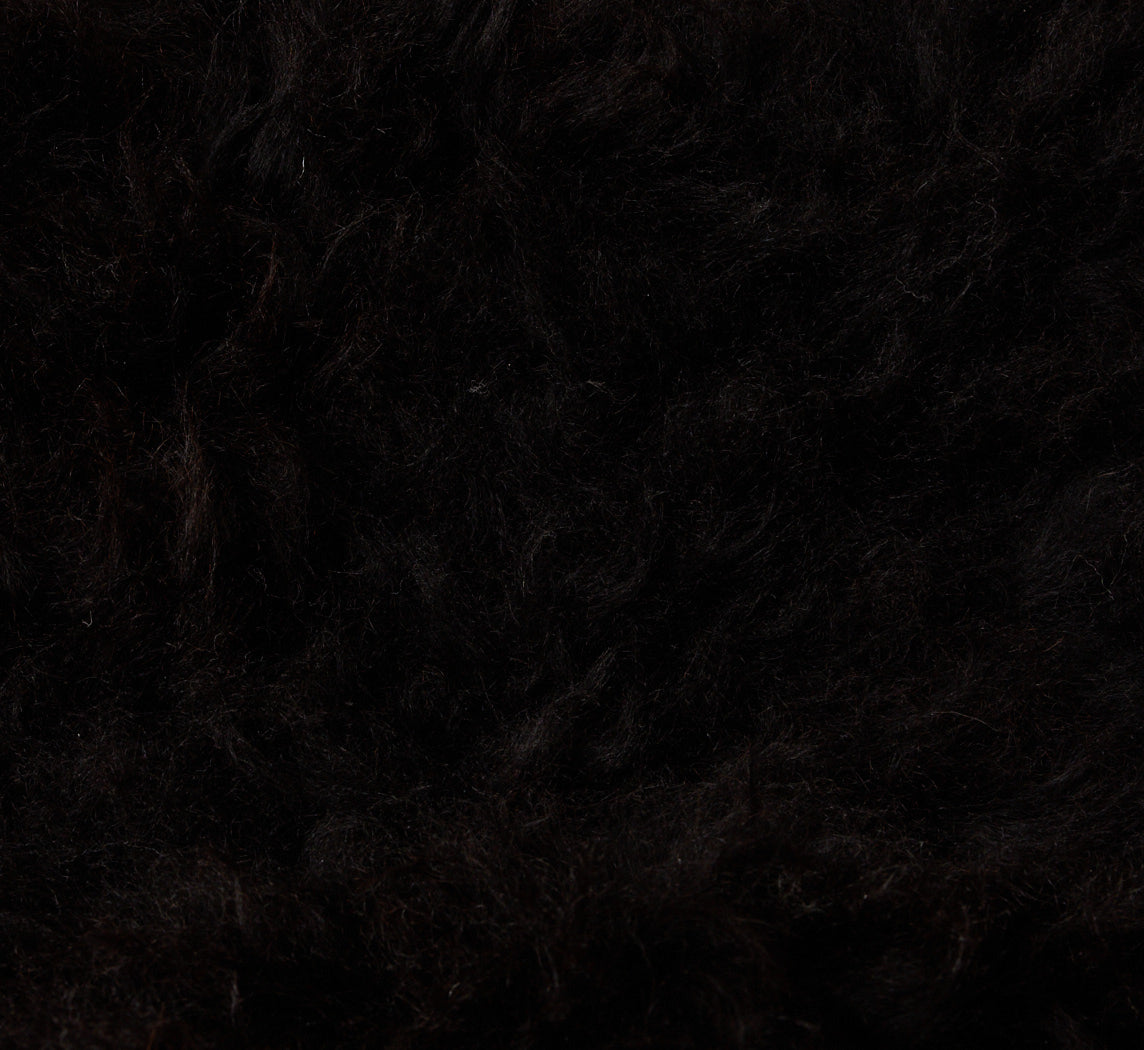 ISLE OF SKYE SCOTTISH SHEEPSKIN THROW IN DARK BROWN