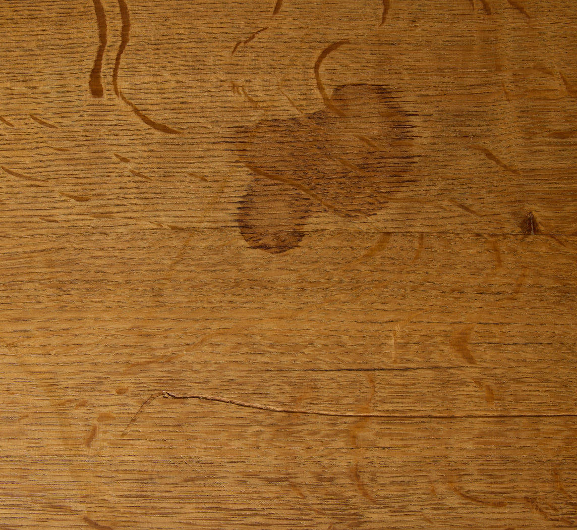 1960S FRENCH OAK BRUTALIST DINING TABLE
