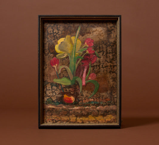 VINTAGE AMERICAN MODERNIST FLORAL STILL LIFE