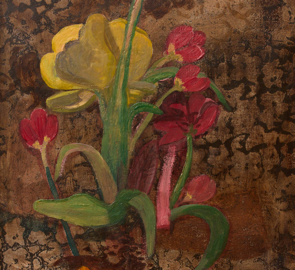 VINTAGE AMERICAN MODERNIST FLORAL STILL LIFE