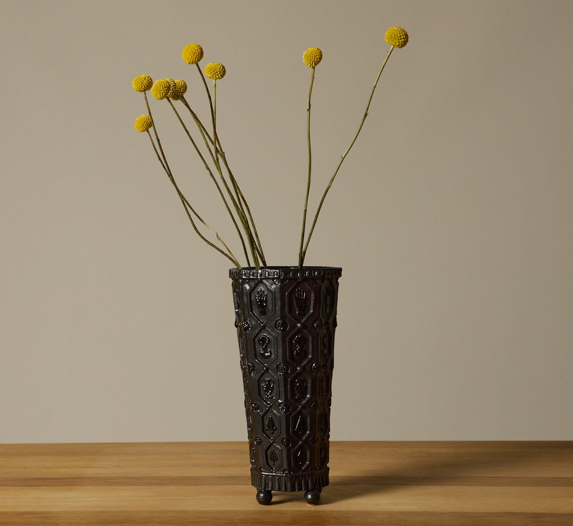 CARA BAUERMEISTER ARTIST'S TOUR VASE IN BLACK