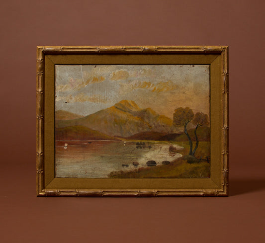 ANTIQUE HUDSON RIVER LANDSCAPE