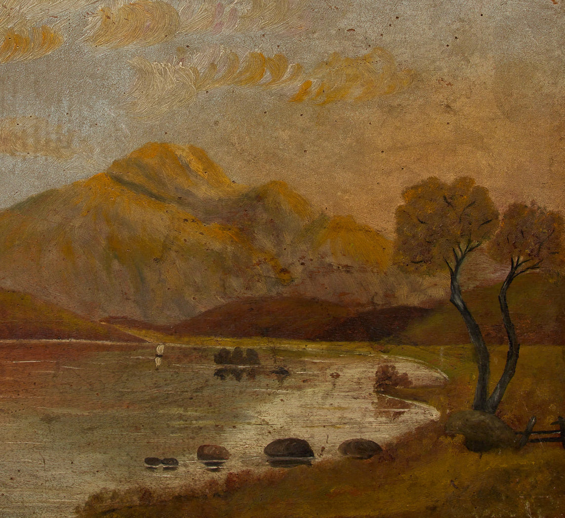 ANTIQUE HUDSON RIVER LANDSCAPE