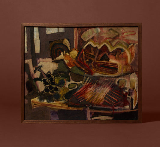 MIDCENTURY ABSTRACT EXPRESSIONIST STILL LIFE