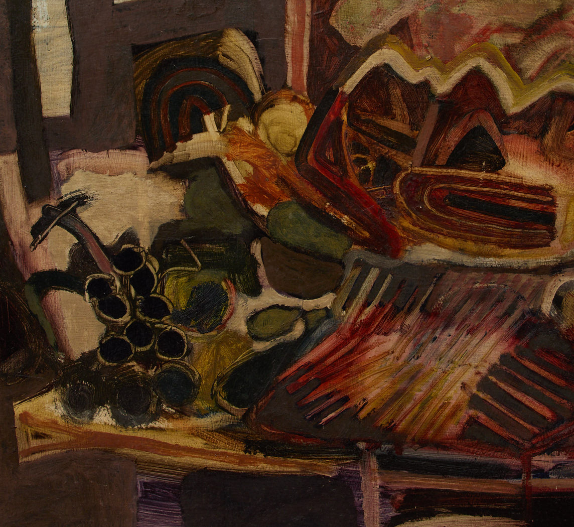 MIDCENTURY ABSTRACT EXPRESSIONIST STILL LIFE