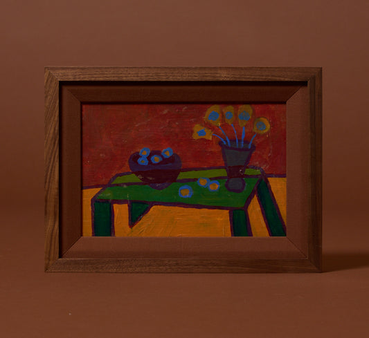 VINTAGE MODERNIST FOLK ART STILL LIFE