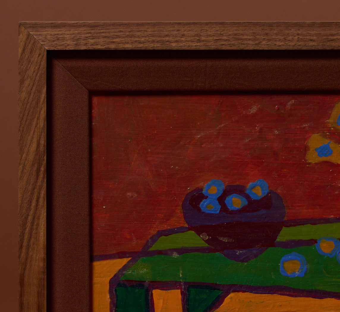 VINTAGE MODERNIST FOLK ART STILL LIFE