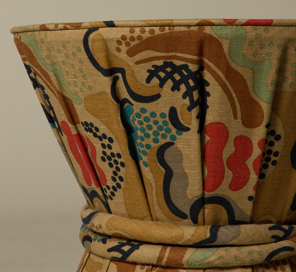 PIERCE & WARD DRUM SIDE TABLE IN CLOUDS