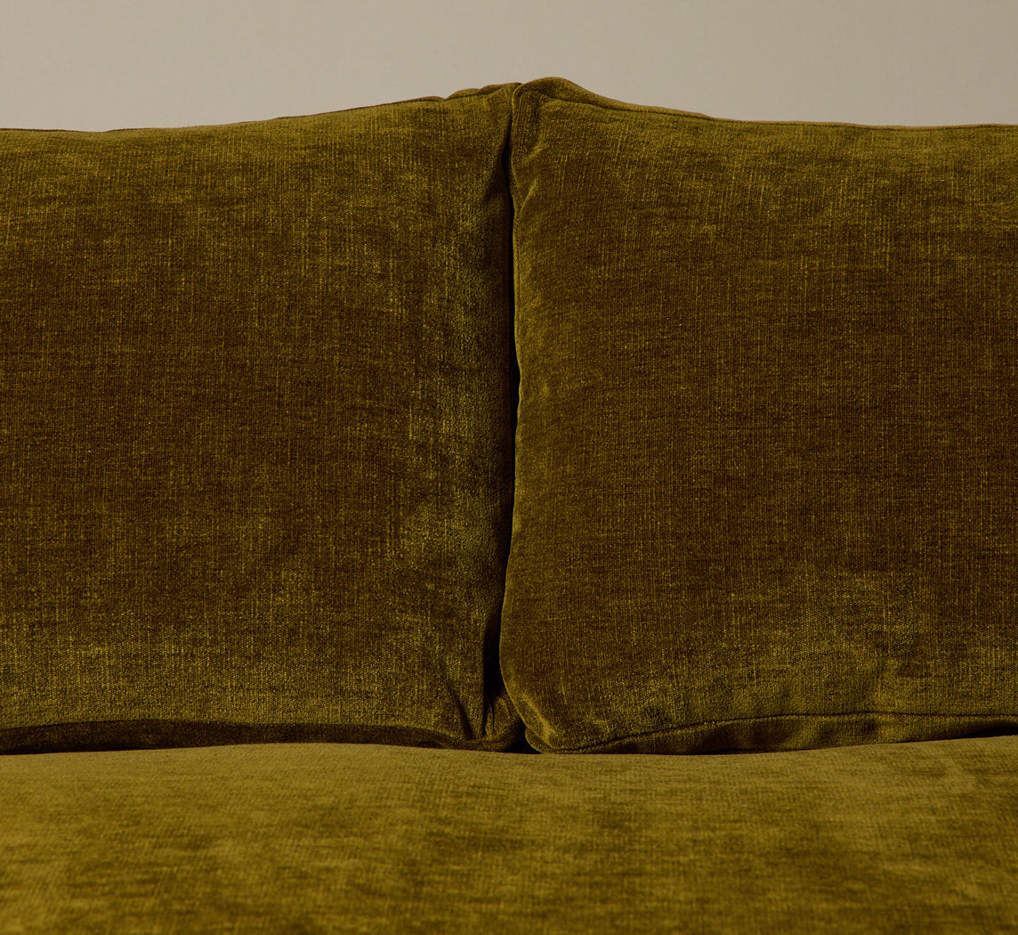 PIERCE & WARD SUNDAY SOFA IN OLIVE CHENILLE