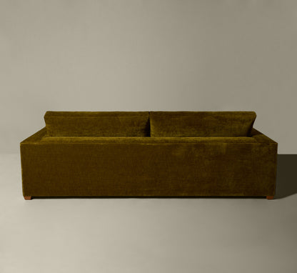 PIERCE & WARD SUNDAY SOFA IN OLIVE CHENILLE