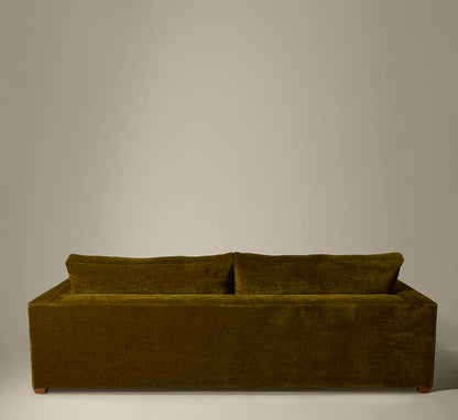 PIERCE & WARD SUNDAY SOFA IN OLIVE CHENILLE