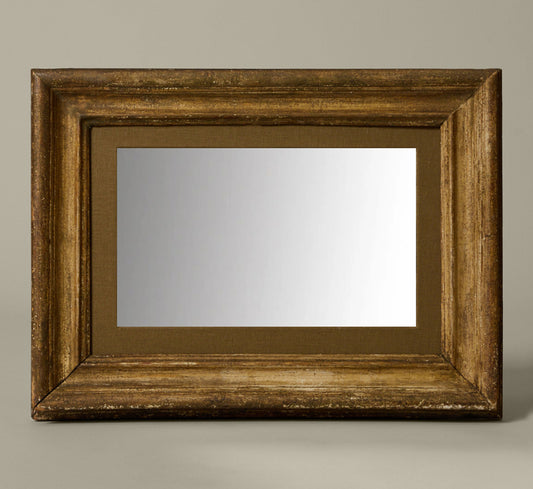 LATE 19TH CENTURY ITALIAN MIRROR WITH SEAWEED MAT