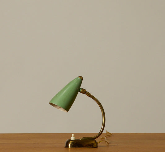 1950S ITALIAN MID CENTURY SAGE TABLE LAMP