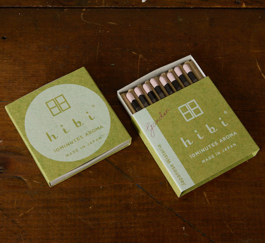 HIBI INCENSE MATCHES IN JAPANESE WISTERIA