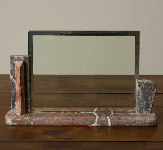 1930S FRENCH ART DECO MARBLE PICTURE FRAME MEDIUM