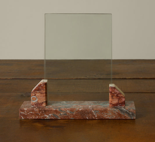 1930S FRENCH ART DECO MARBLE PICTURE FRAME SMALL