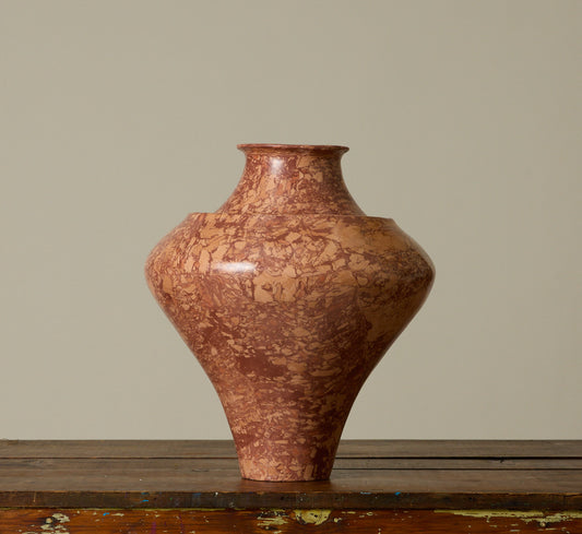 GRAND BRECCIATED VESSEL IN ARGILLA BY POTTERY ROMA