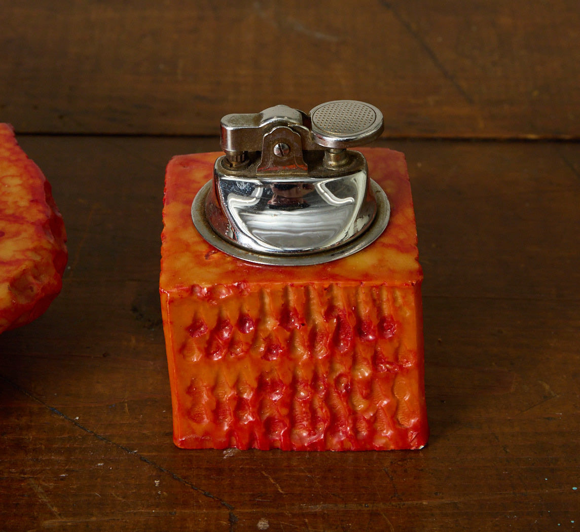 1960S ITALIAN ALABASTER SMOKING SET BY ROMANO BIANCHI