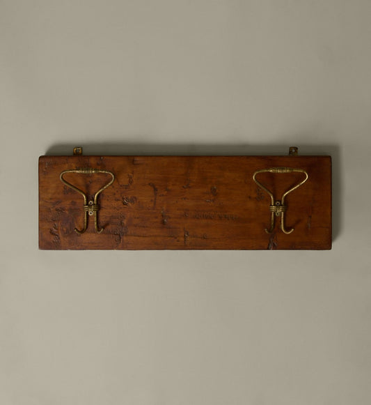 VINTAGE ITALIAN RUSTIC WOODEN COAT RACK