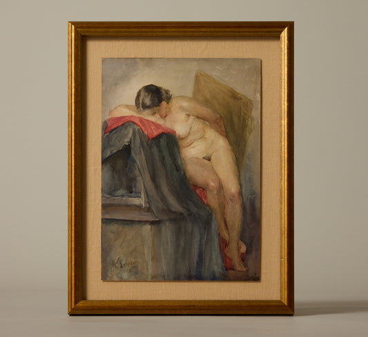 1950S RUSSIAN LOUNGING NUDE