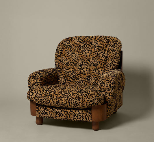 ITALIAN ARMCHAIR IN FAUSTO LEOPARD