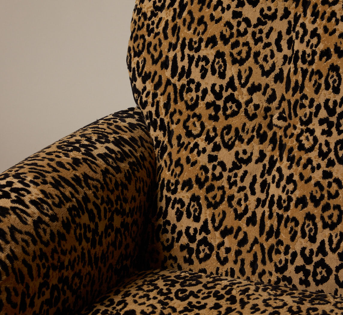 ITALIAN ARMCHAIR IN FAUSTO LEOPARD