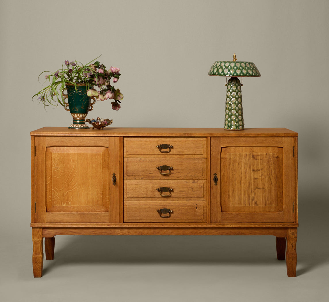 1960S DANISH OAK SIDEBOARD IN THE MANNER OF HENNING KJAERNULF