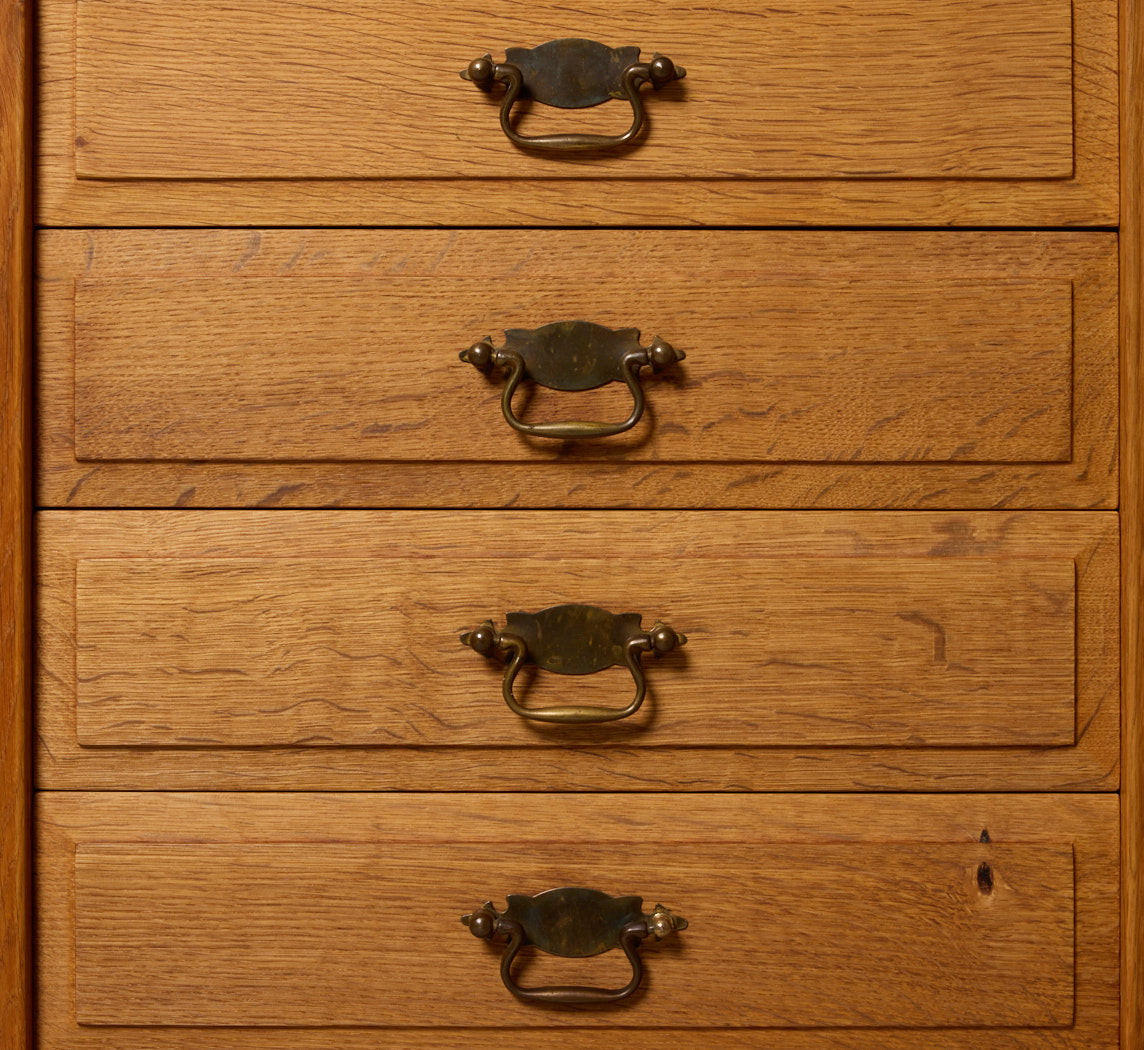 1960S DANISH OAK SIDEBOARD IN THE MANNER OF HENNING KJAERNULF