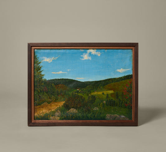 1880S AMERICAN FOLK ART LANDSCAPE