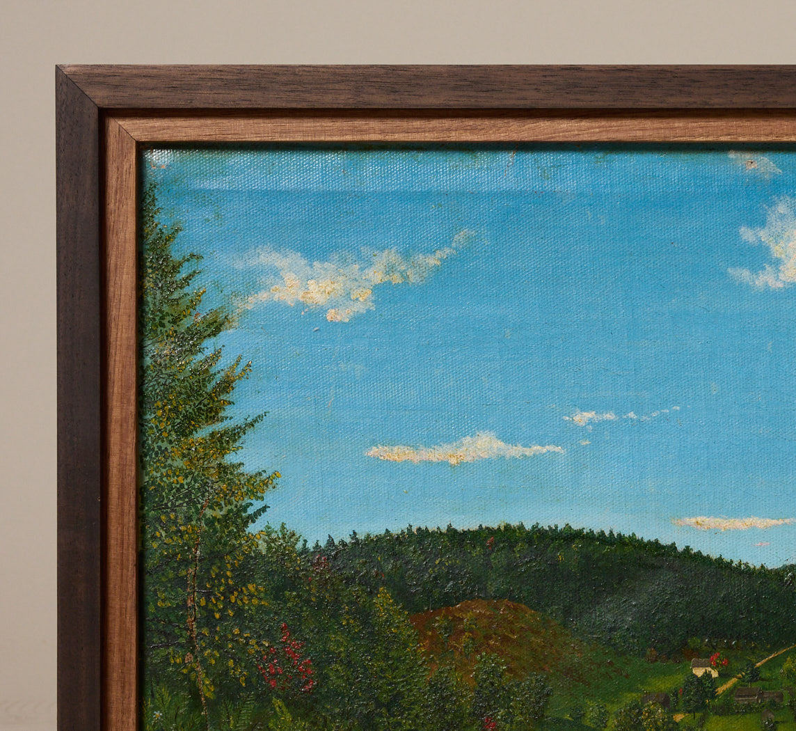 1880S AMERICAN FOLK ART LANDSCAPE