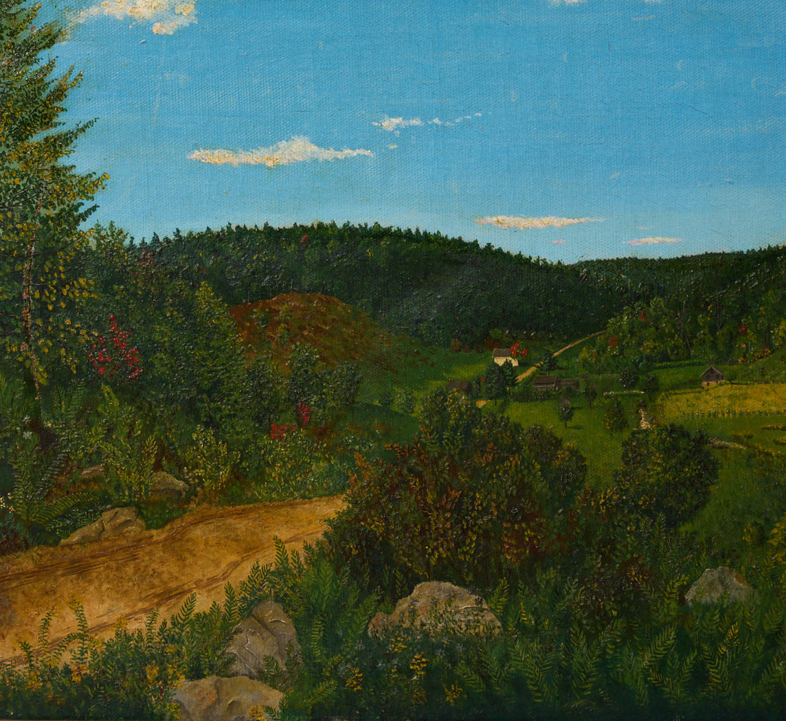 1880S AMERICAN FOLK ART LANDSCAPE