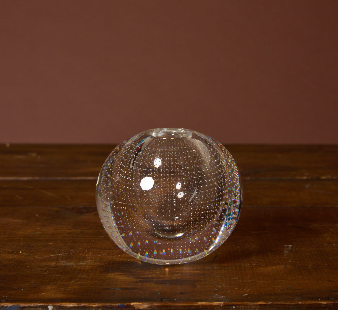 1930S PAIRPOINT GLASS SPHERE VASE