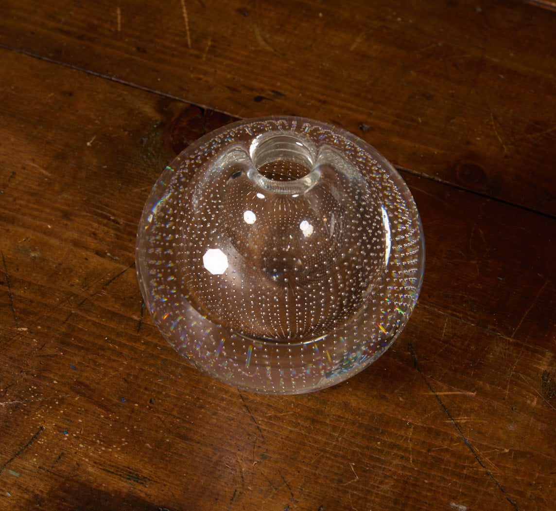1930S PAIRPOINT GLASS SPHERE VASE