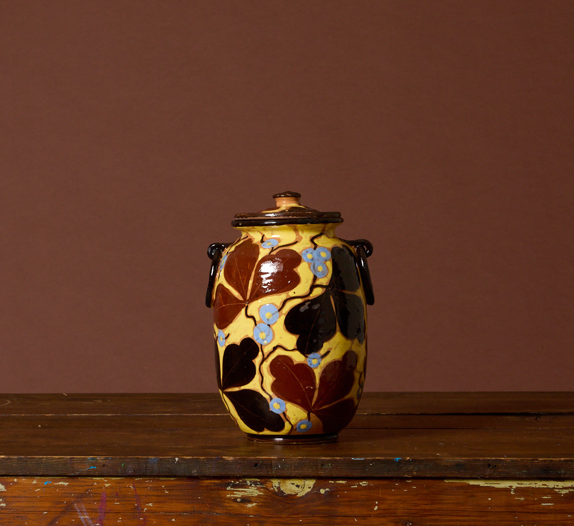 1930S ITALIAN ART DECO EARTHENWARE JAR