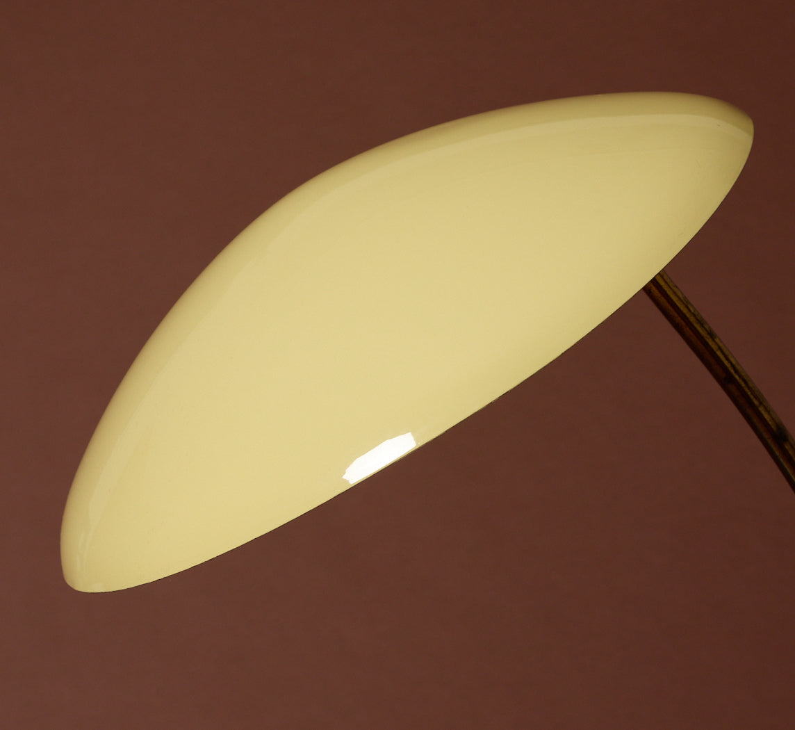 MID CENTURY TWO-TONE DOMED TABLE LAMP