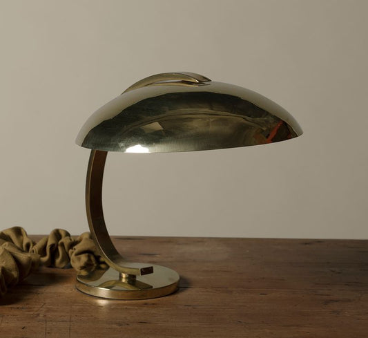 1940'S GERMAN BRASS LAMP BY EGON HILLEBRAND
