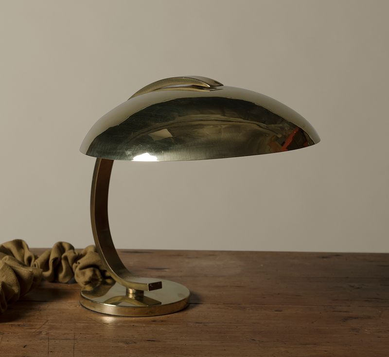 1940'S BAUHAUS BRASS LAMP