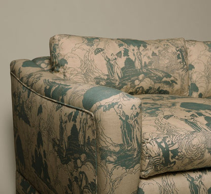 PIERCE & WARD SATURDAY SOFA IN PARASOL TOILE