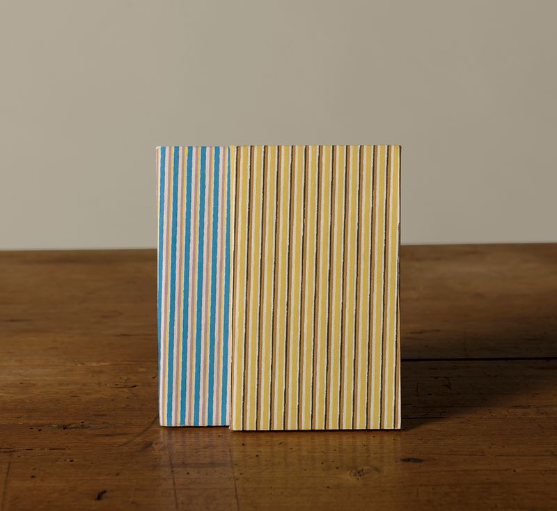 SADDLE STITCH NOTEBOOK SET IN STRIPES