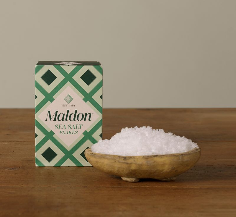 MALDON SALT WITH VINTAGE OVAL SICILIAN VESSEL