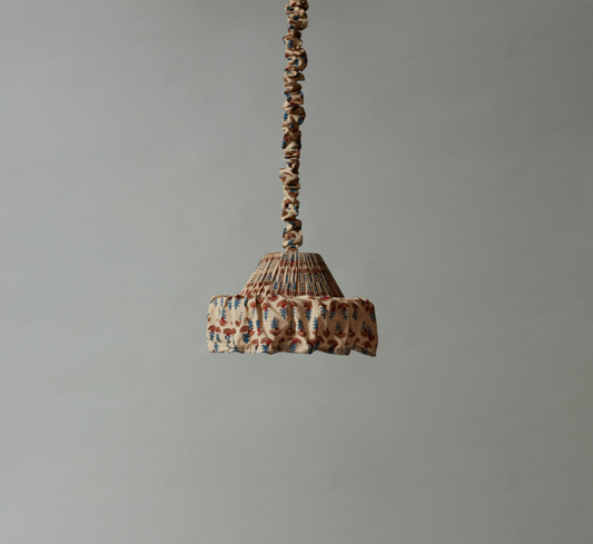 PIERCE & WARD LAMPSHADE PENDANT IN ECRU