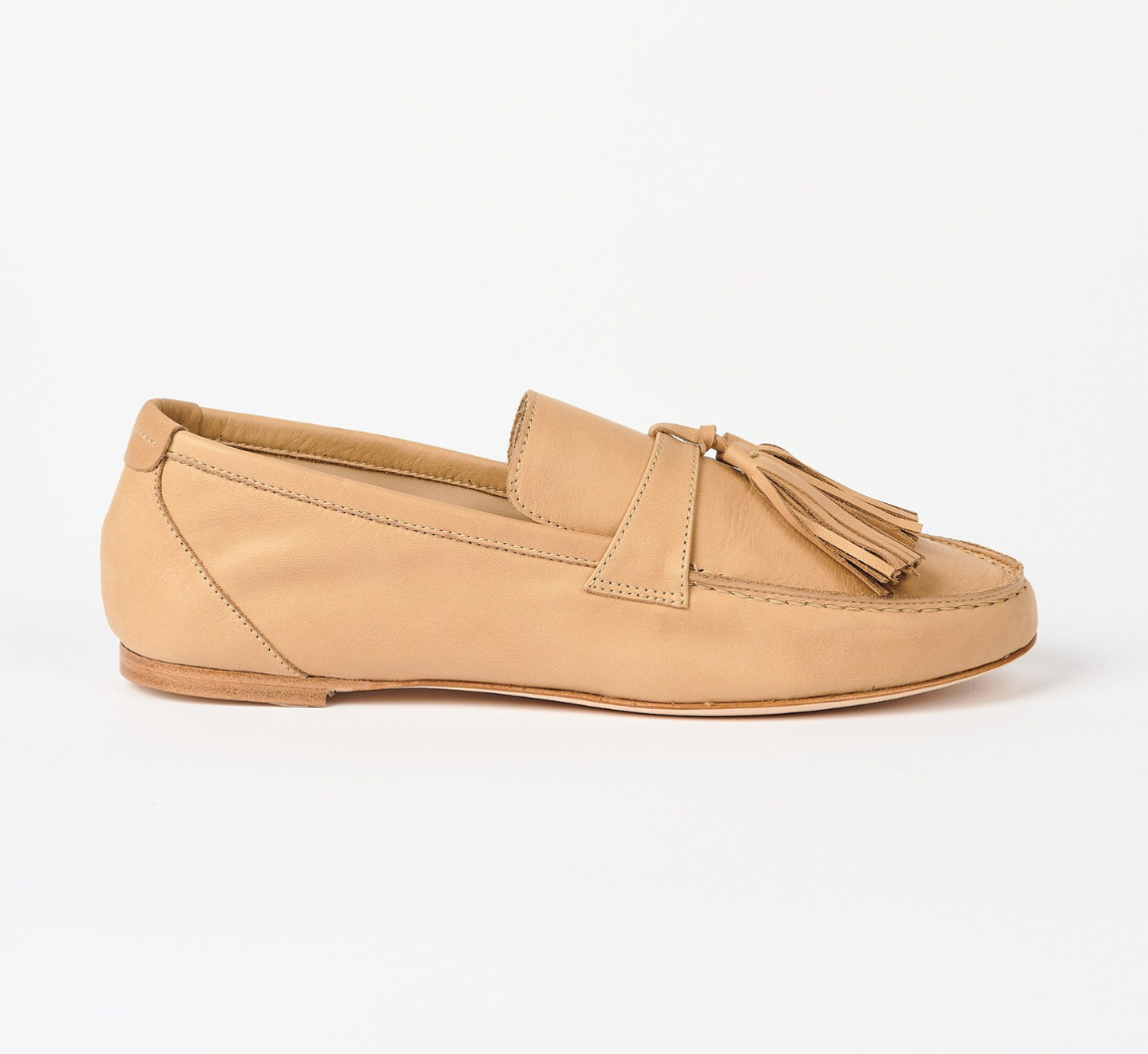 JAMIE HALLER X PW TASSEL LOAFER CAMEL