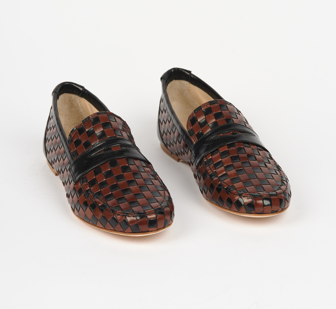 JAMIE HALLER X PW WOVEN LOAFER BLACK / BROWN