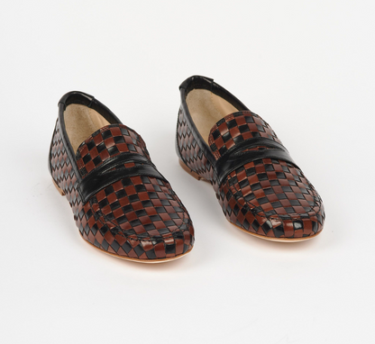 JAMIE HALLER X PW WOVEN LOAFER BLACK / BROWN