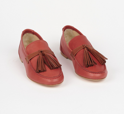 JAMIE HALLER X PW TASSEL LOAFER RED