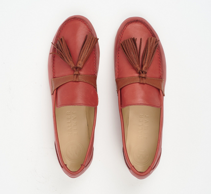 JAMIE HALLER X PW TASSEL LOAFER RED